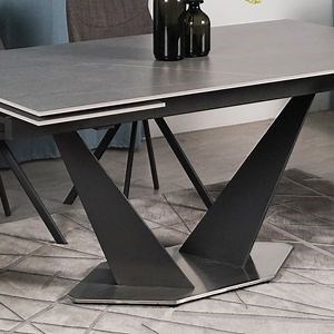 [Hot Item] Wholesale Modern Home Furniture Dining Restaurant Sintered Stone Ceramic Extendable Dining Table