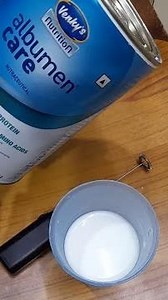 albumen care powder mixing fast and easy way with IKEA Milk Frother