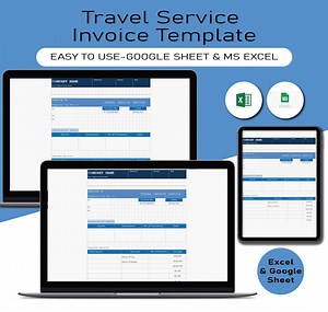 Travel Agency Services Invoice Form Template, Travel Invoice Template, Travel Agent Forms, Travel Agency Business Form Excel Template - Etsy Australia