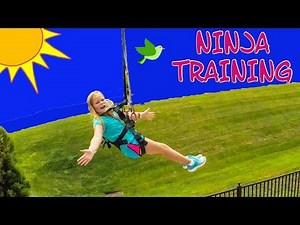 Assistant Tries the Ninja Training Ropes Course and Zip Lines