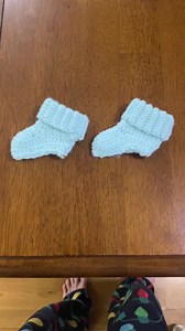Crocheted Baby Booties - Etsy UK