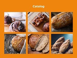 Bakery catalog - Html Code Example by Nicepage