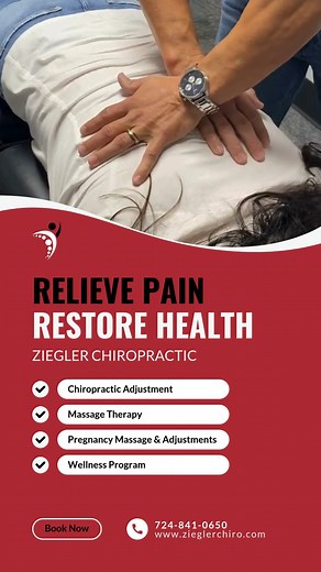 Relieve pain and restore health at Ziegler Chiropratic . . #butlerpa #Butlercountypa #chiro #chiropractic #booknow #painrelief #massage #massagetherapy | Ziegler Chiropractic & Wellness Center