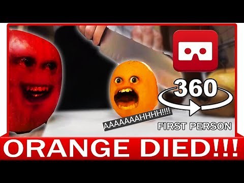 360° VR VIDEO - Funny Annoying Orange Finally Knifed! Dead Parody | VIRTUAL REALITY