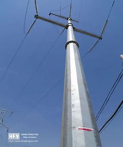 [Hot Item] 132kv Electric Power Transmission Line Steel Pole Tower for Electrical Line