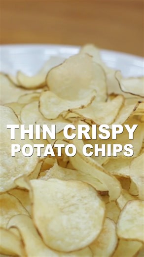 8.5K views · 204 reactions | Learn how to make homemade thin crispy potato chips. They take a little time but well worth it. If you are going to do this I recommend making a large batch. #potatochips #homemadechips | In The Kitchen With Matt | Facebook
