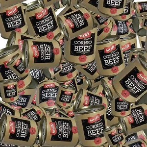 @swiftpremium Warming up before a project. Loving this new can design. #mmmtakestime #swiftpremium #swiftpremiumcornedbeef @mmmswift | WeeWillDoodle