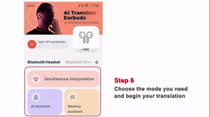 OWS AI Headphone for Multi-Language Translation, Bluetooth Earphone Support 144 Language Real-Time AI Translation, Wireless AI Earbuds Translator with App for Language Learning, Travel, Work (Black)