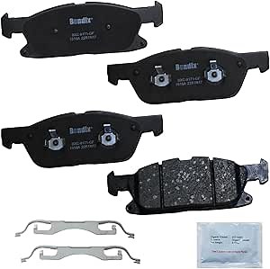 Bendix Priority1 CFC1818A Ceramic Front Brake Pads for Ford Fusion 2019-2017, Lincoln Continental 2017, Continental 2020-2019, MKZ 2020-2017