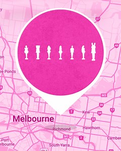 The search is on! 😮 Head to Swan St, Richmond, to spot the secret Mini Barbie Land dolls wall! Can you collect them all? 💖 | Barbie