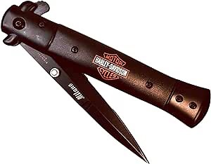 GOLDENSUN Folding manuel quick open pocket knife all black GS03BK HD BLACK