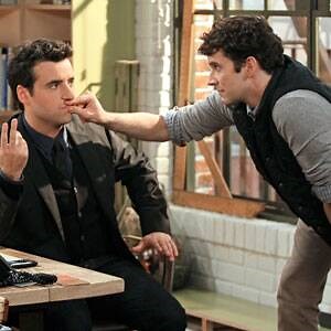 Partners' Michael Urie and David Krumholtz Dish on Sophia Bush's "Side-Boob-Only" Deal, Brandon Routh's Stench