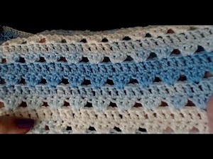 Crochet Baby Blanket. Speed up your crochet with a simple quick pattern.