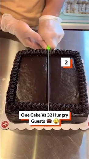 One Cakes VS 32 Hungry Guests 🎂 #CakeHack #FoodHack #Baking