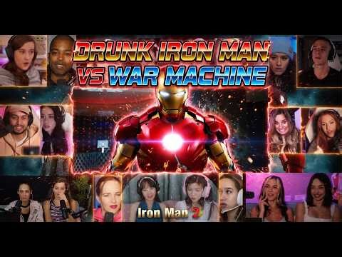 Iron Man vs Rhodey Party Fight Scene | Drunk Tony vs War Machine | Reaction Mashup | Iron Man 2