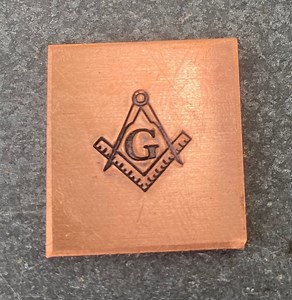 Handmade Masonic Compass & Square Metal Stamp: USA Made Blacksmith Tool - Etsy