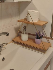 Triangle Solid Wood Shelf: Kitchen & Bathroom Counter Organizer - Etsy Canada