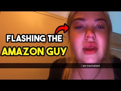 Woman Accidentally Flashes Amazon Worker 🤣 | CATERS CLIPS