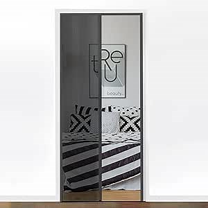 MaKefeile Retractable Screen Doors Aluminum Frame Low Track Sliding Screen Door for Front Gray French Indoor Room Door Dark Gray Mesh,Dark Grey Frame Custom Size. - Amazon.com