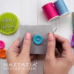 Learn how to sew by hand for beginners. Make new things with fabric and thread. Sew seams, hems, buttons and more! | Naztazia