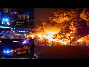 [WLF WERKFEUERWEHR BASF / GROẞBRAND IN AHLEN] - Einsatzfahrten Feuerwehr Polizei und Rettungsdienst