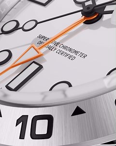 The Rolex Explorer II combines a white lacquer dial with black hour markers and black lacquer hour, minute and seconds hands that stand out for their matte finish – a first for a Rolex watch. It is equipped with caliber 3285, a movement at the forefront of watchmaking technology.#Rolex #ExplorerII #OfficialRolexJeweler | London Jewelers