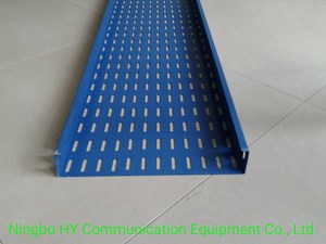 [Hot Item] Durable Blue Powder Coated Cable Connector Tray Accessories for Industrial Use