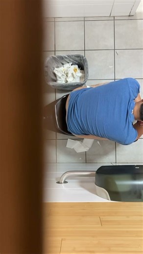Young Guy Pooping at Work #2