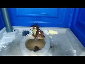 Typical Russian roadside toilet | Very Frosty Siberia