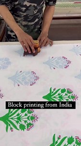 Block printing from #Jaipur , India Block printing on fabrics was introduced by the old Chippa Community located in the Bagru district of Rajasthan. The block printing art on fabric has been passed down to generations introducing various printing forms like Bagru printing, Sanganeri printing, Kalamkari block printing, Ajrakh printing, and Dabu printing. | İ Love My Bharat