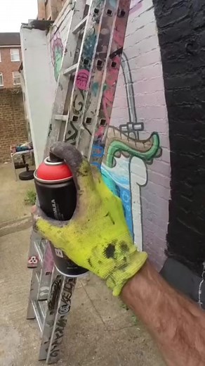 Graffiti Neon Mario Bros by FatCapSpray #graffiti #SuperMarioMovie | SMOK Graffiti