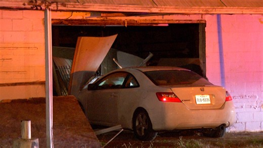 Woman detained after suspected DWI crash into West Side building