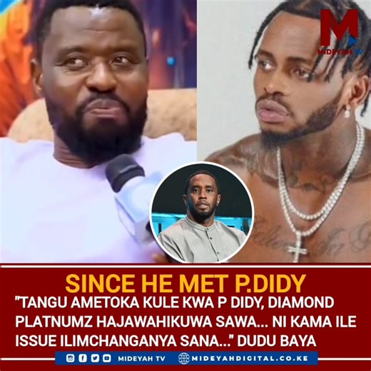 Bongo Flava artist Dudu Baya throws shade at Diamond Platnumz. | Mideyah Digital Media