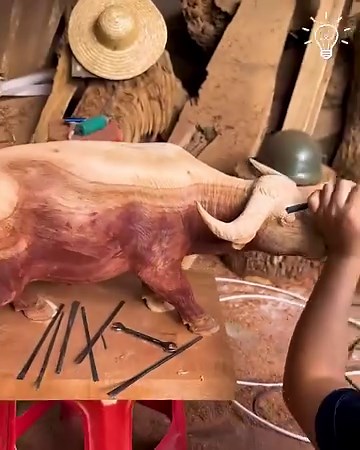 760K views · 3K reactions | Woodcarving a stunning bison sculpture! | Awesome Things & DIY | Facebook