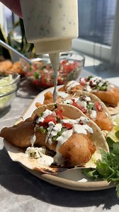 396K views · 4.7K reactions | Homemade Baja Fish Tacos Recipe Comment "RECIPE" and I'll send this recipe link directly to your inbox. Cheers! | Cooking with Cocktail Rings | Facebook