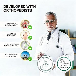 Mens Orthopedic Support Anti-Puncture Work Boots Waterproof Anti-Sprain Hiking Boots Slip on Hiking Sneakers for Outdoor