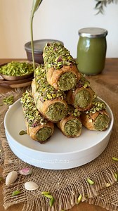 784K views · 5K reactions | Pistachio Kunafa Rolls: Ingredients: -...