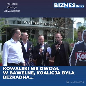 19K views · 362 reactions | ALE NUMER ❗ Janusz Kowalski WPAROWAŁ na konferencję Koalicji Obywatelskiej i przejął całe show ❗ | Biznes Info | Facebook