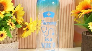 Yaomiao Women Gifts Lighted Wine Bottle Gifts Teacher Appreciation Lighted Wine Bottle with Cork Lights Cork Liquor Kraft Box for Home Decorations(Nurse)