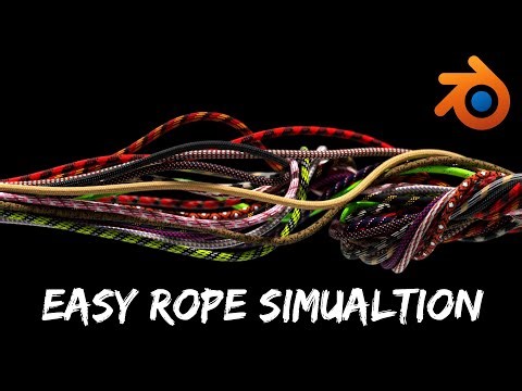 Easy Way To Simulate Rope In Blender....