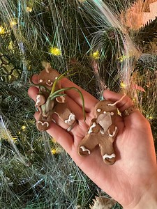 Handmade Custom Gingerbread Man Ceramic Ornament / Magnet, Custom-made Pottery, Personalized Ornament Airplant or Crystal - Etsy Australia