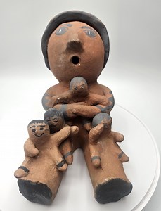 Taos Pueblo Potter Antonia "tseme" Lujan, Primitive Micaceous Clay Story Teller - Etsy Canada