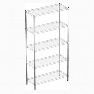 [Hot Item] NSF/SGS Certified Carbon-Steel Adjustable Industrial Wire Shelving Storage Rack