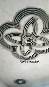 4K views · 52 reactions | Beutiful cement and sand flower design #ceiling #cementflower #cementkadesign #newdesign Savir Cement Art | Savir Cement Art | Facebook