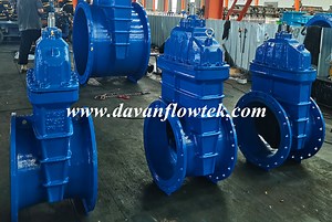 [Hot Item] DN450 Pn10 Rubber Wedge Gate Valve DIN F4 Gate Valve China Factory Gate Valve Resilient Seat Gate Valve Ductile Iron Ggg50 Gate Valve Flanged Gate Valve