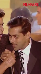 An iconic comedy duo! 🤌 Throwback to #ShahRukhKhan and #SalmanKhan's hilarious onstage moment at the #FilmfareAwards. #shahrukhkhan #salmankhan #srk #bollywood #bollywoodreels #funny #explore #FilmfareAwards2022 | Filmfare