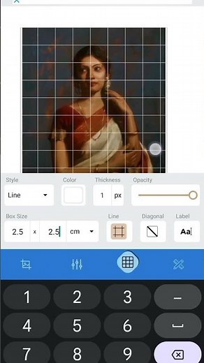 How to use grid app for drawing | grid lines | #viral #viralshorts #drawing