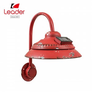 [Hot Item] Solar Light Outdoor, Wall Mount Rustic Vintage Red Decor Barn Light, Waterproof, No Wiring, Decor Lighting for Patio, Garden, Deck, Path, Courtyard