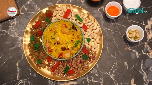 Chef Saadat is here with a royal and colorful dessert – Mutanjan! ✨ Made with the richness of Kashmir Cooking Oil, this traditional sweet rice is bursting with flavors, dry fruits, and a festive charm that everyone in the family will love. A perfect treat for celebrations or when you’re craving something special! #kashmircookingoil #GreenTV #GreenEntertainment #GreenTVEntertainment #KashmirComedyKitchen #ChefSaadatSiddiqui | Kashmir Cooking Oil