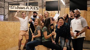 An unscientific study recently showed that axe throwing with your friends is actually more fun than 99% of other things you can do with your friends. True-ish story! Do your own research and book your group now! | Urban Axes
